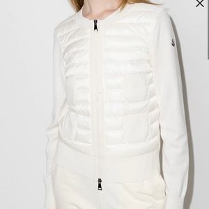 Moncler padded panel zip up